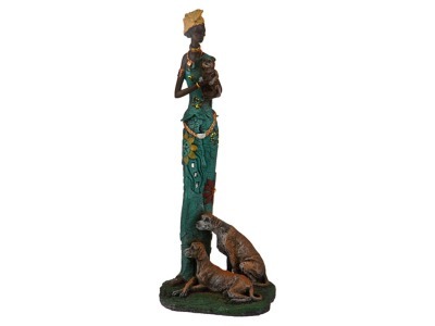 Фигурка "африканка" 37.5*18*12.5см. коллекция "этника" Chaozhou Fountains&statues (252-662) 