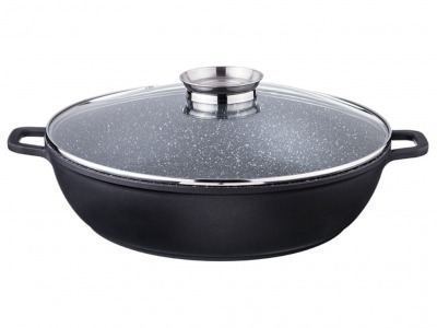 Сковорода-сотейник с крышкой и арома-ручкой диаметр=36 см.высота=9 см.7,6 л. Ningbo Gourmet (932-223) 