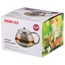 Заварочный чайник agness 600 мл. с фильтром высота=11 см Agness (891-001)