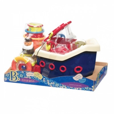 Кораблик с игрушками для ванны (68607b)