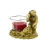 Подсвечник "обезьянка с денежной жабой" 8*5,8*5,8 см Polite Crafts&gifts (117-197) 