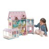 Деревянный кукольный домик "Особняк Эбби", с мебелью 18 предметов в наборе, для кукол 12 см (65941_KE)