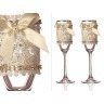 Набор бокалов для шампанского из 2 шт.с серебрянной каймой 170 мл. (802-651019) 