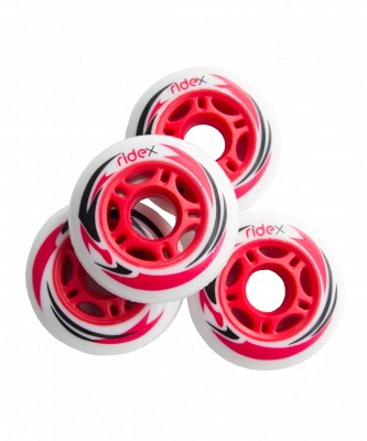 Комплект колес для роликов SW-601, PU, красный (273556)
