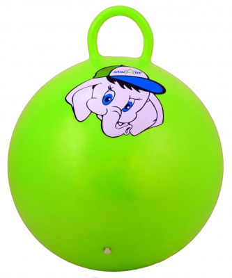 Мяч-попрыгун Слоненок GB-401, 45 см, с ручкой, зеленый (78622)