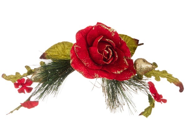 Цветок искусственный "роза" длина=38 cm. (мал=24шт./кор=240шт.) Huajing Plastic (241-1846)