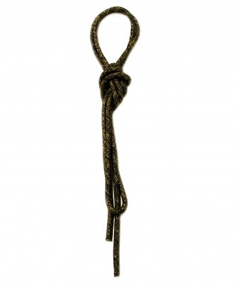 Скакалка для художественной гимнастики 3 м, с люрексом, черная (116237)