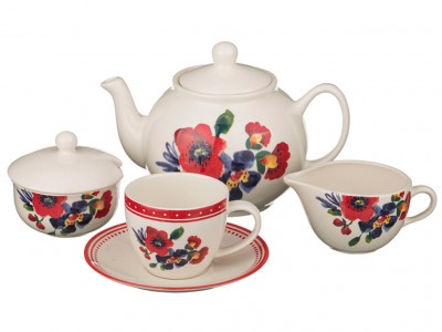 Чайный сервиз на 6 персон 17 пр." амели" 1150/240 мл. Oriental Ceramics (869-005) 