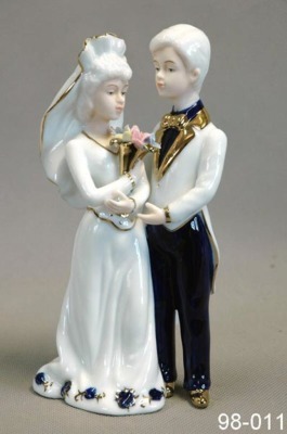 Фигурка "свадебная пара" 10*7 см. высота=19 см. Hangzhou Jinding (98-011) 