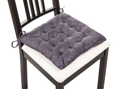 Сиденье для стула "катрин серая", 40*40 см, 100% полиэстер Gree Textile (847-044) 