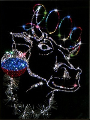 Картина Символ года 2009 с кристаллами Swarovski (1278)