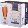 Набор бокалов для пива из 6 шт. "stella / sitta" 340 мл. высота=21 см. CRYSTALITE (669-206)