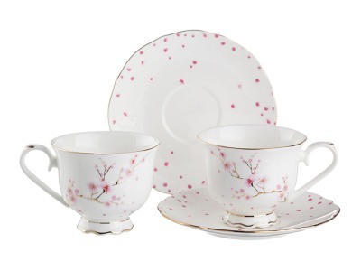 Чайный набор на 2 персоны 4 пр. 230 мл. Porcelain Manufacturing (264-349) 