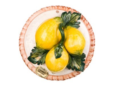 Панно настенное "лимоны" диаметр=14 см. ORGIA (335-024)
