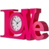Часы настенные кварцевые "love" 21*41 см. циферблат диаметр=10 см. Guangzhou Weihong (220-254) 