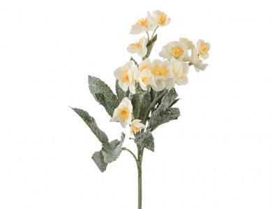 Ветка снежной розы с инеем высота=60 см. Huajing Plastic (864-014) 