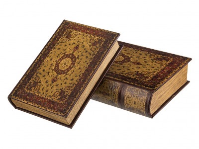 Комплект из 2-х шкатулок-книг "восточный узор" 33*23.5*7 / 26*17*5 см Polite Crafts&gifts (184-009) 