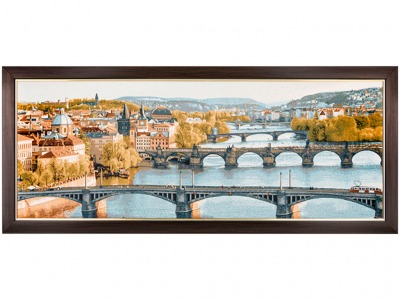 Гобеленовая картина "пражские мосты" 96*40 см. Оптпромторг Ооо (404-1448-71) 