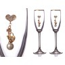 Набор бокалов для шампанского из 2 шт. с золотой каймой 170 мл. Оптпромторг ООО (802-510115)