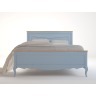 Голубая двуспальная кровать "Leontina" 160*200 ST9341/16B-ET