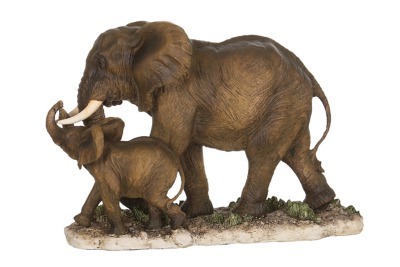 Фигурка "слон со слонёнком" 38*17 см. высота=26 см. Chaozhou Ze (174-130) 