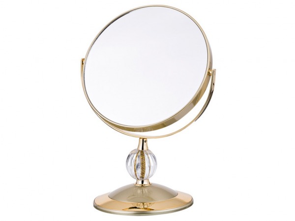 Зеркало настольное диаметр=18 см.высота=28 см.увеличение в 5 раз (кор-12шт) Lefard (416-086)