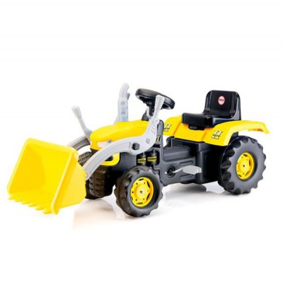 Педальный трактор-экскаватор желто-черный (DL_8051)