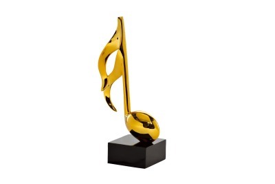 Статуэтка "Музыкальная нота" золотая 17х10х33 (TT-00000589)
