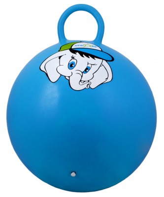 Мяч-попрыгун Слоненок GB-401, 45 см, с ручкой, синий (78637)