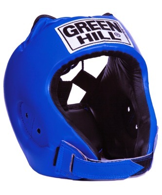 Шлем открытый Alfa HGA-4014, кожзам, синий (158271)