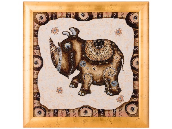 Гобеленовая картина "носорог" 50х50 см Оптпромторг Ооо (404-1351-09) 