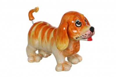 Статуэтка с качающейся головой "рыжий щенок" 15,3*8,3*12,7 см Hebei Grinding (125-068) 