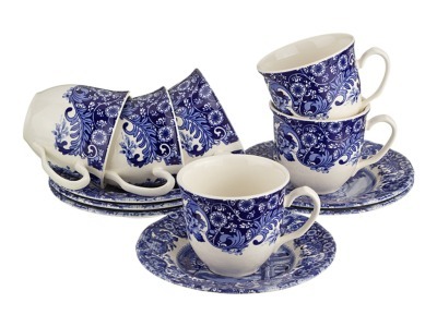 Чайный набор на 6 персон 12 пр."романо". 240 мл. Oriental Ceramics (869-009) 
