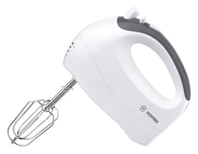 Миксер пластиковый hottek ht-963-001 175 вт 5 скоростей, турбо режим, 2 насадки HOTTEK (963-001)