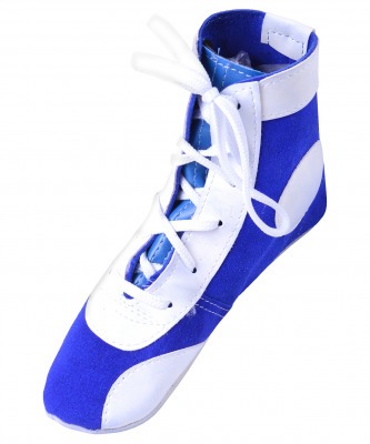 Обувь для самбо П замша, синяя (10558)