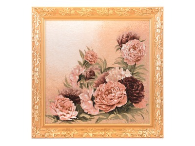 Гобеленовая картина "розовый пионы" 55х55см. (404-1294-46) 