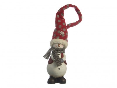 Фигурка "снеговик" 6.6*6.6*16 см Polite Crafts&gifts (156-652) 