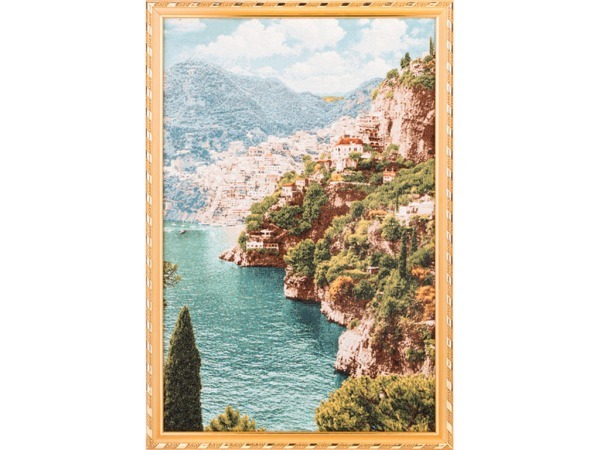 Гобеленовая картина "амальфитанское побережье" 55*37 см. Оптпромторг Ооо (404-857-14) 