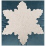 Подушка декоративная 46*46 см, "снежинка" п/э 100%, синяя SANTALINO (850-817-10)