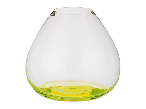 Ваза "neon" желтая высота=18,5 см. Bohemia Crystal (674-323)