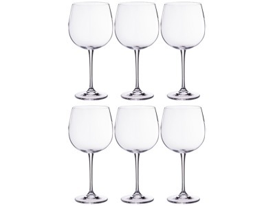 Набор бокалов для вина из 6 шт. "esta/fulica" 670 мл высота=23 см CRYSTALITE (669-196)