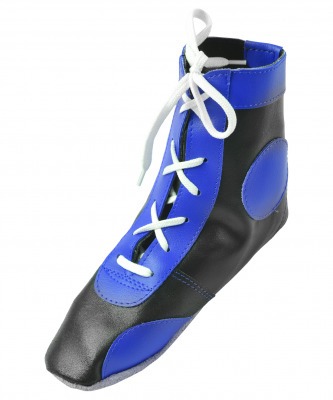 Обувь для самбо П кожа, синяя (10608)