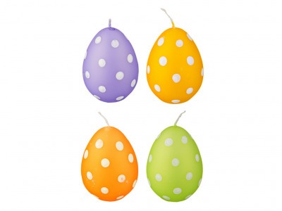 Свеча "яйцо" 4 цвета в ассортименте высота=7 см. Young Adpal (348-521) 