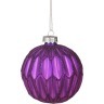 Декоративное изделие шар стеклянный диаметр=8 см. высота=9 см. цвет: фиолетовый Dalian Hantai (862-066)