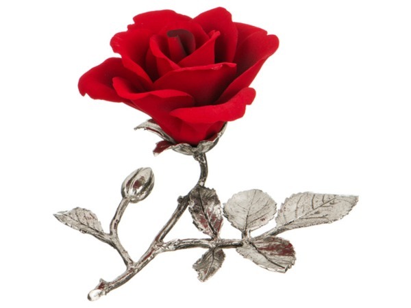 Изделие декоративное "роза" 15*14 см высота=8,5 см NAPOLEON (303-012)